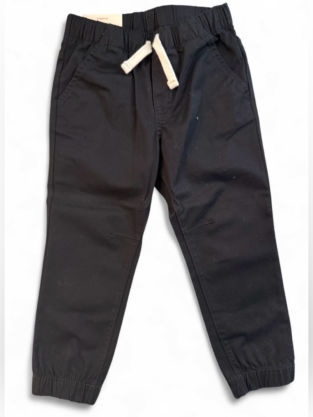 NWT Cat & Jack Black Jogger Pants 3T Stretch Pull-On Toddler Boys